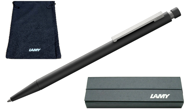 LAMY cp1 Ballpoint Pen Black - Gift Boxed - With FREE LAMY Drawstring Bag