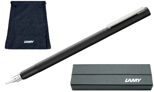 LAMY cp1 Fountain Pen Black - Gift Boxed - with FREE LAMY Drawstring Bag