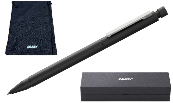 LAMY cp1 Multisystem Twin Pen Black - Gift Boxed - With FREE LAMY Drawstring Bag