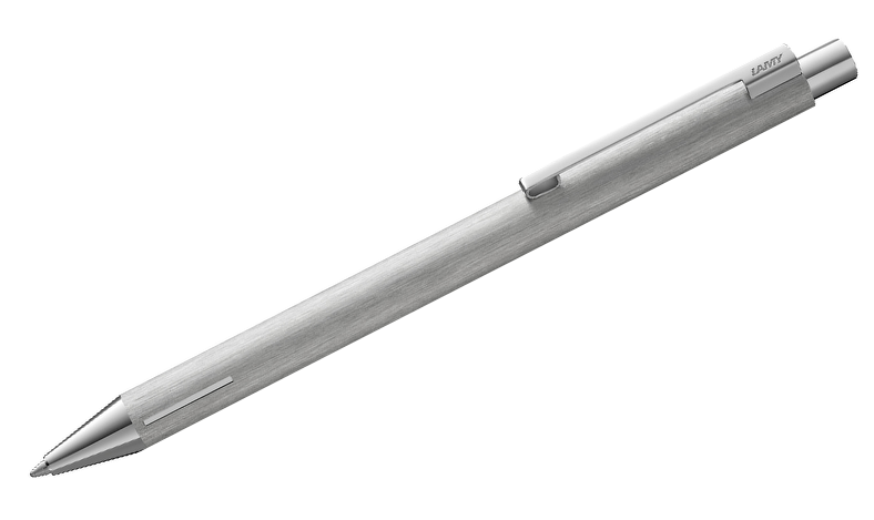 LAMY 240 KS econ Brushed Ballpoint Pen and Leather Pouch set