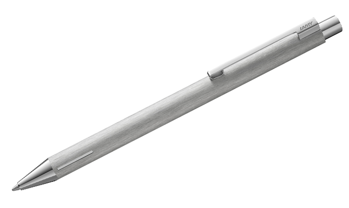 LAMY 240 KS econ Brushed Ballpoint Pen and Leather Pouch set
