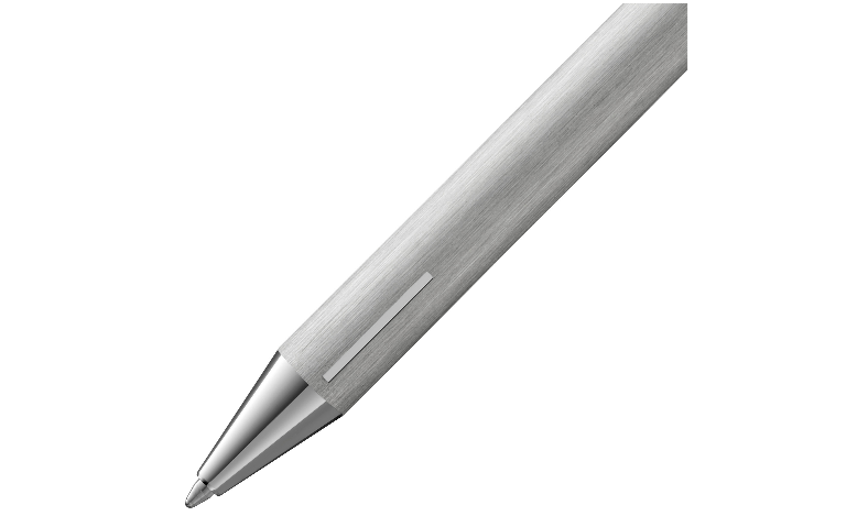 LAMY 240 KS econ Brushed Ballpoint Pen and Leather Pouch set