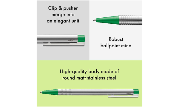 LAMY logo Ballpoint Pen Steel Green