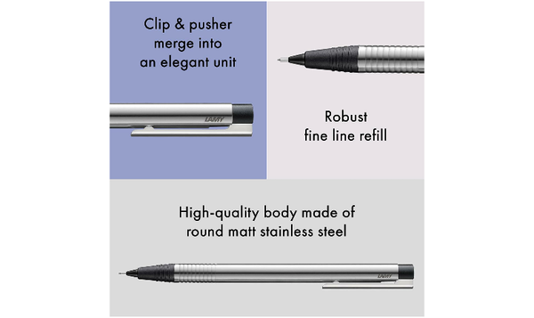 LAMY logo Matt Black Ballpoint Pen and Mechanical Pencil Set