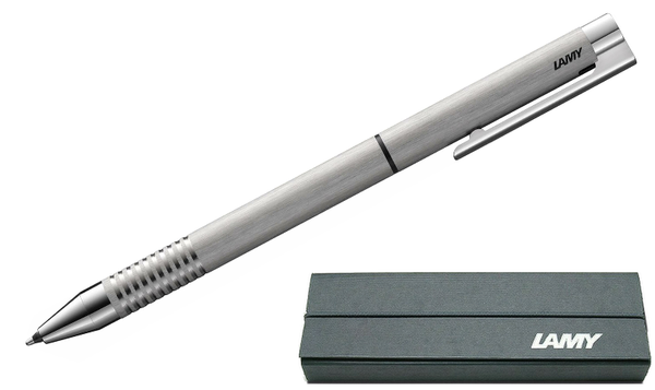 LAMY logo Twin Multi Pen Brushed Steel