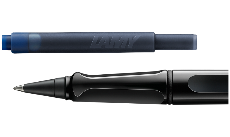 LAMY safari Ink Cartridge Rollerball Pen Black