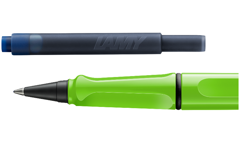 LAMY safari Ink Cartridge Rollerball Pen Green