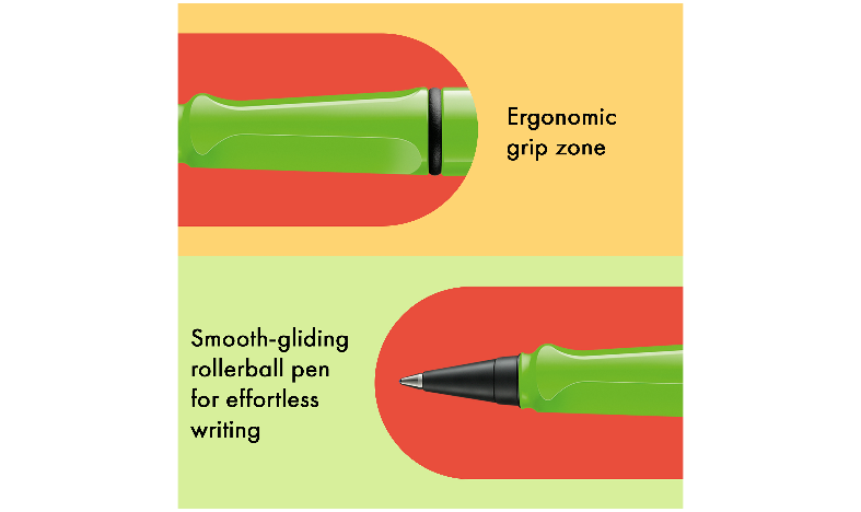LAMY safari Ink Cartridge Rollerball Pen Green