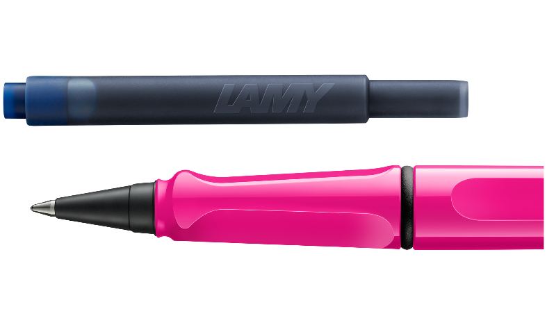 LAMY safari Ink Cartridge Rollerball Pen Pink