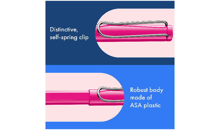 LAMY safari Ink Cartridge Rollerball Pen Pink