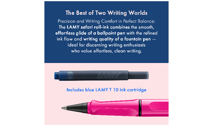LAMY safari Ink Cartridge Rollerball Pen Pink