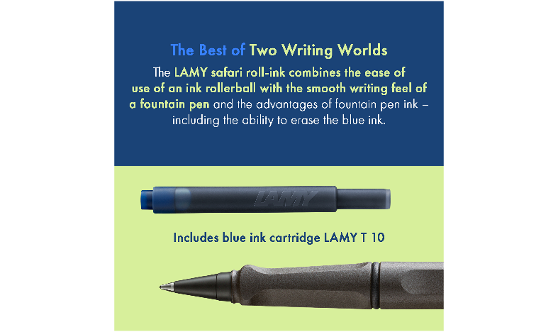 LAMY safari Ink Cartridge Rollerball Pen Umbra