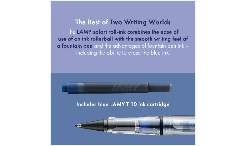 LAMY safari Ink Cartridge Rollerball Pen Vista
