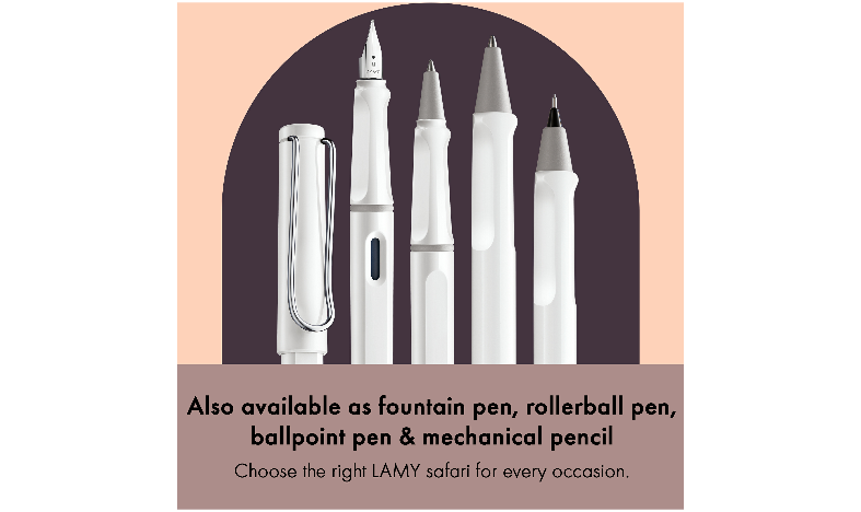 LAMY safari Ink Cartridge Rollerball Pen White