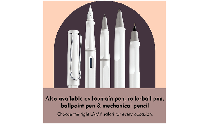 LAMY safari Ink Cartridge Rollerball Pen White