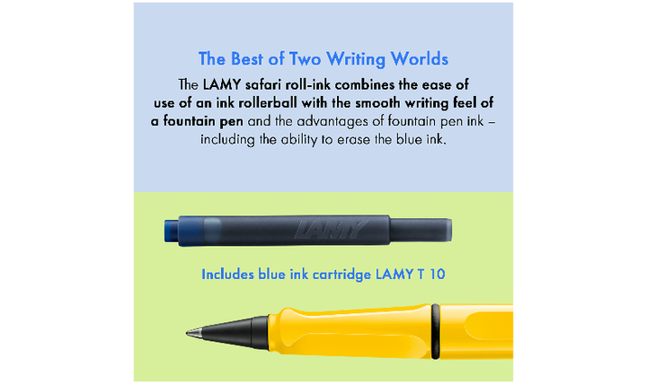 LAMY safari Ink Cartridge Rollerball Pen Yellow