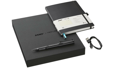 LAMY safari ncode Smart Pen and Notebook Set All Black