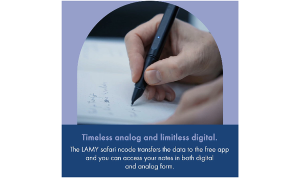 LAMY safari ncode Smart Pen and Notebook Set All Black