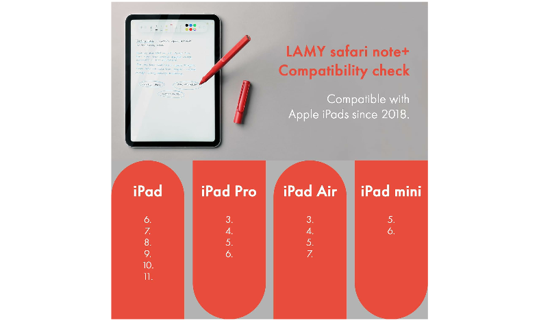 LAMY safari note+ for use with Apple iPad All Black | Dr Pen