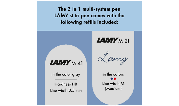 LAMY st tri pen Black - Gift Boxed - with FREE LAMY Drawstring Bag