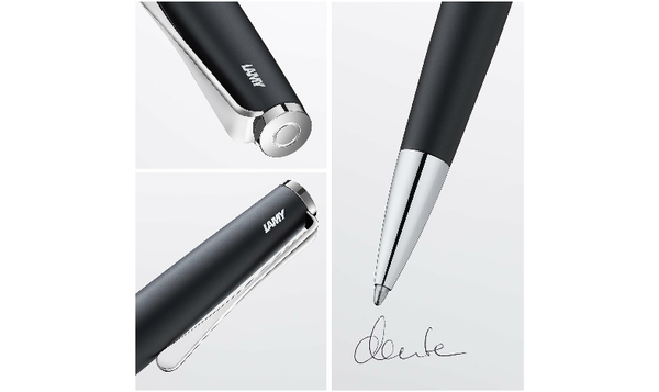 LAMY studio Ballpoint Pen Black - Gift Boxed - with FREE LAMY Drawstring Bag