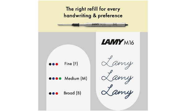 LAMY studio Ballpoint Pen Black - Gift Boxed - with FREE LAMY Drawstring Bag