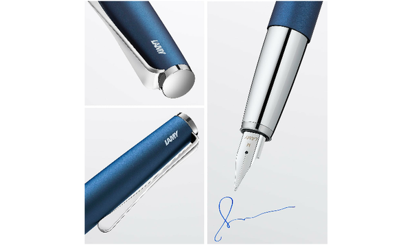 LAMY studio Fountain Pen Imperial Blue - Gift Boxed - with FREE LAMY Drawstring Bag