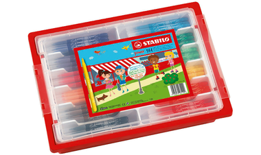 Medium Fibre-Tip Pen - STABILO power - Classpack of 144 - Assorted Colours