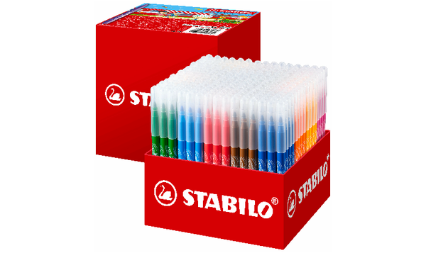 Medium Fibre-Tip Pen - STABILO power - Classpack of 240 - Assorted Colours