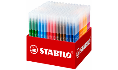 Medium Fibre-Tip Pen - STABILO power - Classpack of 240 - Assorted Colours