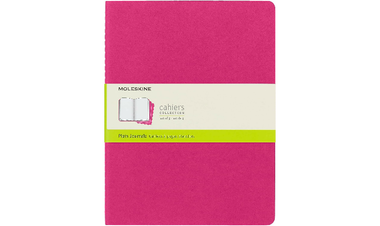 Moleskine Cahier Extra Large Journal 190x250 Kinetic Pink - Plain or Ruled