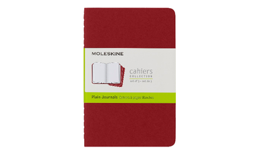 Moleskine Cahier Pocket Journal 90x140 Cranberry Red - Plain