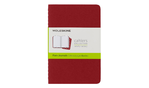Moleskine Cahier Pocket Journal 90x140 Cranberry Red - Plain