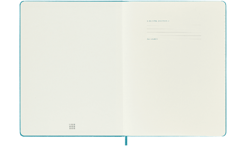 Moleskine Classic Collection Extra Large Hard Cover Notebook - Reef Blue