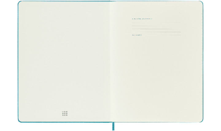 Moleskine Classic Collection Extra Large Hard Cover Notebook - Reef Blue