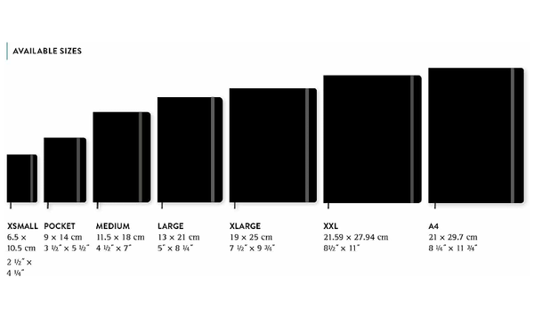 Moleskine Classic Collection Medium Hard Cover Notebook - Black