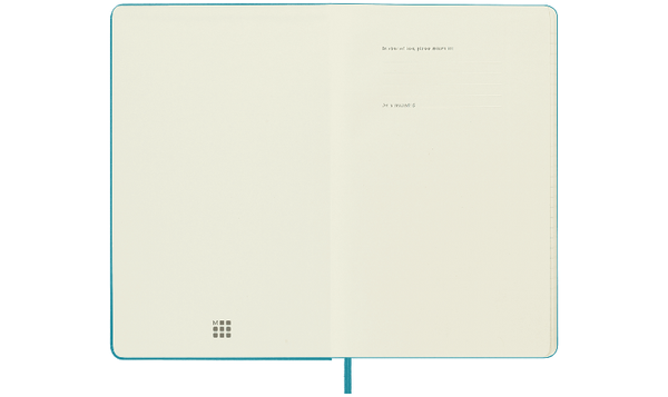 Moleskine Classic Collection Large Hard Cover Notebook - Reef Blue