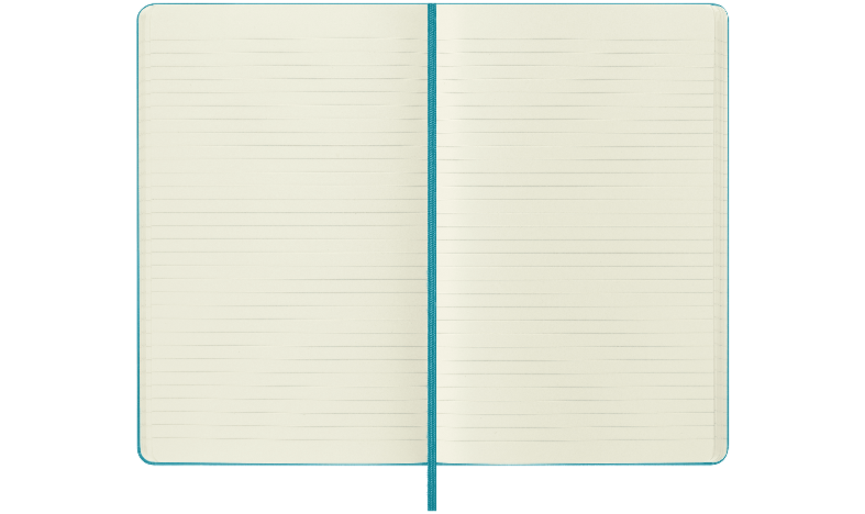 Moleskine Classic Collection Large Hard Cover Notebook - Reef Blue