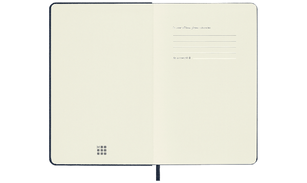 Moleskine Classic Collection Medium Hard Cover Notebook - Sapphire Blue - Ruled