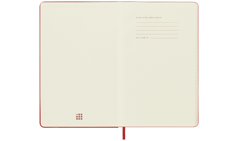 Moleskine Classic Collection Medium Hard Cover Notebook - Scarlet Red - Ruled