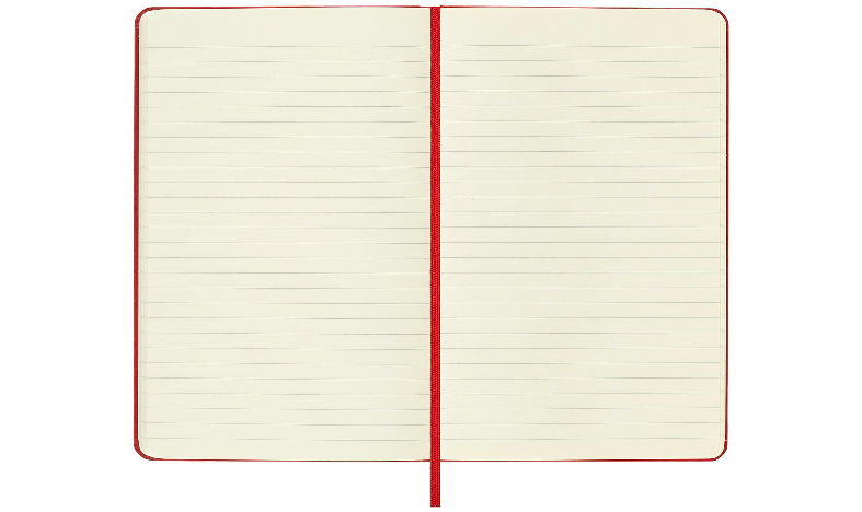 Moleskine Classic Collection Medium Hard Cover Notebook - Scarlet Red - Ruled