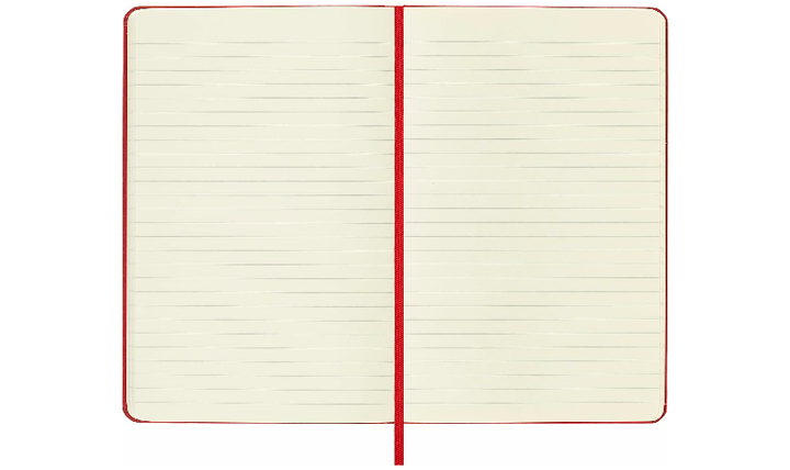 Moleskine Classic Collection Medium Hard Cover Notebook - Scarlet Red - Ruled