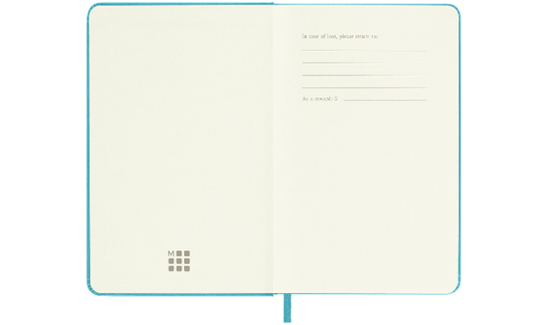 Moleskine Classic Collection Pocket Hard Cover Notebook - Reef Blue - Ruled