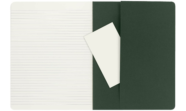 Moleskine Cahier Extra Large Journal 190x250 Myrtle Green - Plain or Ruled