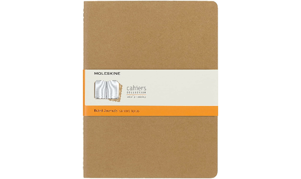 Moleskine Cahier Extra Large Journal Kraft Brown - Plain or Ruled