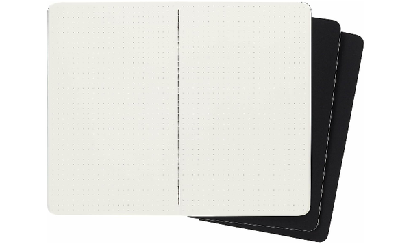 Moleskine Cahier Large Journal 135x210 Black - Dotted, Plain, Ruled or Squared