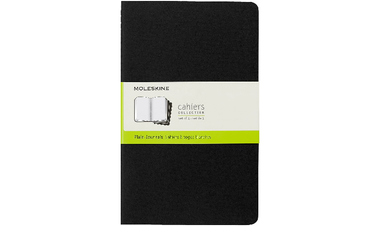 Moleskine Cahier Large Journal 135x210 Black - Dotted, Plain, Ruled or Squared