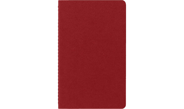 Moleskine Cahier Large Journal 135x210 Cranberry Red - Plain or Ruled