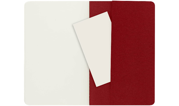 Moleskine Cahier Large Journal 135x210 Cranberry Red - Plain or Ruled