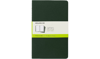 Moleskine Cahier Large Journal 135x210 Myrtle Green - Plain or Ruled